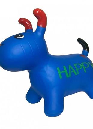 Дитяча іграшка стрибун собака bt-rj-0072 гумовий топ від 12 міс, від 1 року, 14 днів, гума, blue, нове,