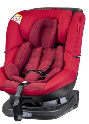 Автокресло детское с подушкой для головы и вкладышем coletto millo 0-18 isofix 9024-cmis-12 red, красный т1 фото