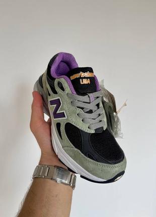 Замшевые кроссовки new balance 990v3 x teddy santis made in usa olive leaf2 фото