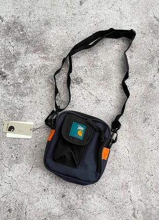 Месенджер carhartt&patta, барсетка кархарт, сумка через плече унісекс carhartt/nike/ellesse/kappa