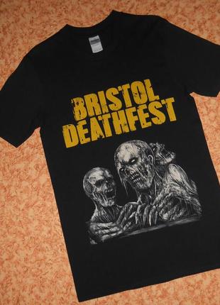 Футболка bristol deathfest/deathcore/рок мерч