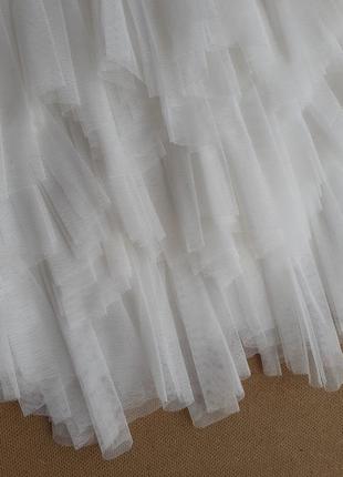 Праздничное кружевное платье с пышной юбкой на 2 года6 фото