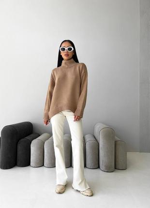 Уютный оверсайз свитер шерсть акрил / свитер как с pinterest