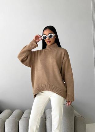 Уютный оверсайз свитер шерсть акрил / свитер как с pinterest