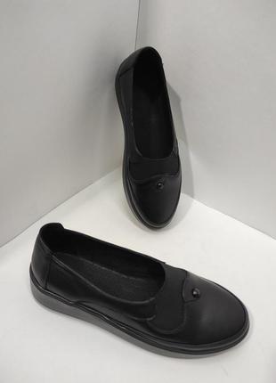 Туфли мокасины натуральная кожа2 фото