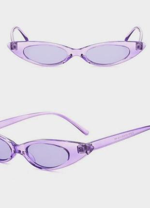 Іміджеві ретро фіолетові окуляри y2k
