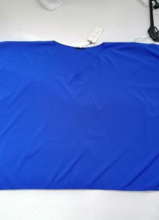 Нова стильна блуза насиченого синього кольору електрик розмір підійде від 46 до напевно сімдесятого2 фото