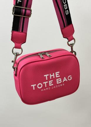 Женская сумка марк джейкобс розовая marc jacobs pink crossbody leather bag