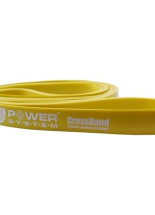 Еспандер-петля (гумка для фітнесу і кроссфіту) power system ps-4051 crossfit level 1 yellow (опір 4-25 кг)