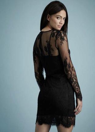 Чорна сукня з мереживом, сукня з гепюру подвійна2 фото