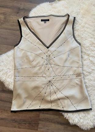 Coast silk top брендовая шелковая нарядная блуза, 10 размер2 фото
