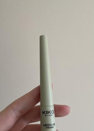 Рідка підводка для очей kiko milano green me з високою стійкістю5 фото