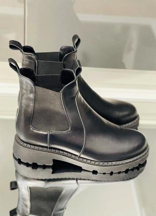 В наличии сапоги челси натур кожа деми 28 см, под заказ 36-43р зима, деми все цвета