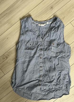 H&m logg натуральна блуза  р.12/42