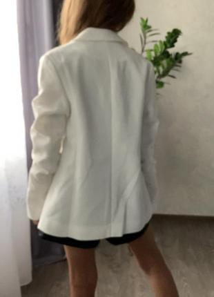 Дитячий білий блайзер river island 9-10 років/детский пиджак на девочку 9-10 лет