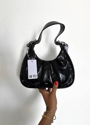 Женская сумка дживи пей черная jw pei black оригинал