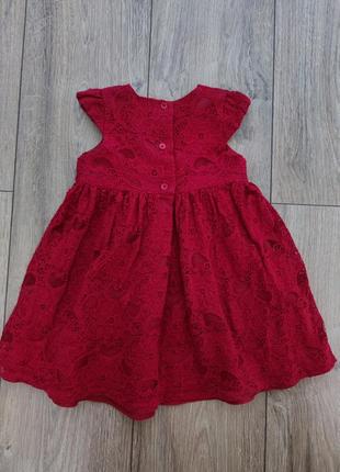 Нарядна сукня/плаття для дівчинки 9-12 міс/ 74-80 р, george6 фото