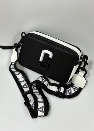 Женская сумка марк джейкобс черная marc jacobs snapshot black ying yang