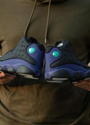 Кросівки чоловічі air jordan retro 13 black\purple3 фото