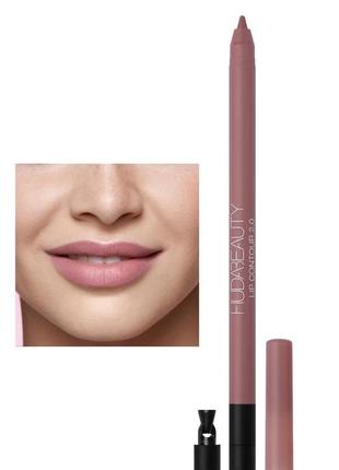 Олівець для губ huda beauty lip contour matte pencil1 фото