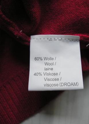 Яркий брендовый гольф свитер bernd berger 60% шерсть размер xl6 фото