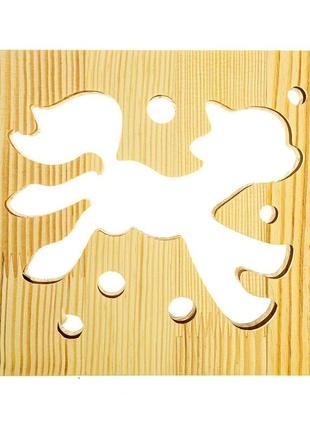 Светильник ночник arteco light из дерева led "сказочный пони" с пультом и регулировкой цвета, rgb