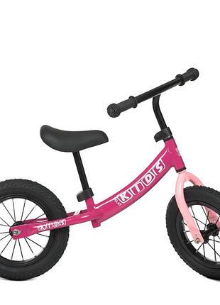 Беговел детский profi kids m 5457a-4 розовый, 12 дюймов