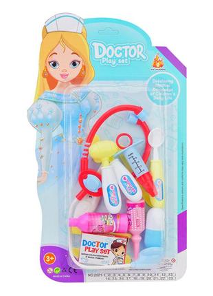 Іграшковий набір юного лікаря, стетоскоп, аксесуари1 фото