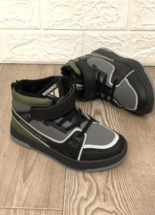 Хайтопи для хлопчиків кросівки для хлопчиків черевики для хлопчиків осінні хайтопи дитяче взуття