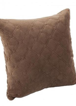 Подушки велюр коричневі 40х40см