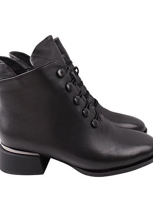 Ботильони жіночі velly чорні натуральна шкіра, 41