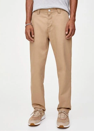Брюки pull & eur36 mex29 бежевые