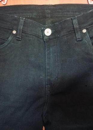 Классические джинсы темно синие брюки стрейч размер 48 / 322 фото