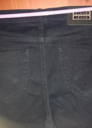 Классические джинсы темно синие брюки стрейч размер 48 / 324 фото