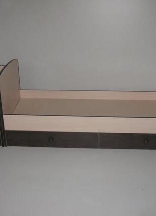 Кроватка - трансформер (для новорождённого, подростка, тумба, письменный стол). бук+дсп. двухцветная тумба.3 фото