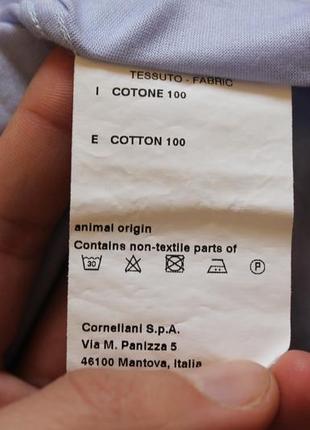 Вишукана чоловіча сорочка бавовняна ніжно бузковий колір corneliani італія4 фото