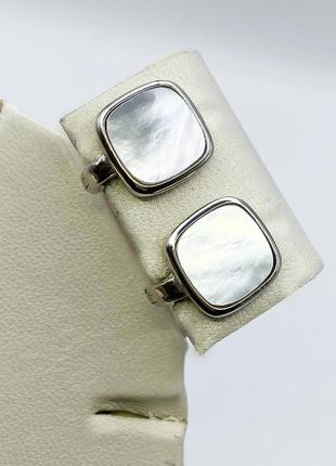 Сережки серебряные с перламутром 4,96 г