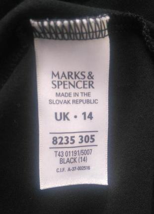 Шикарная вискозная базовая блуза с кружевами marks & spencer р.14 словакия9 фото