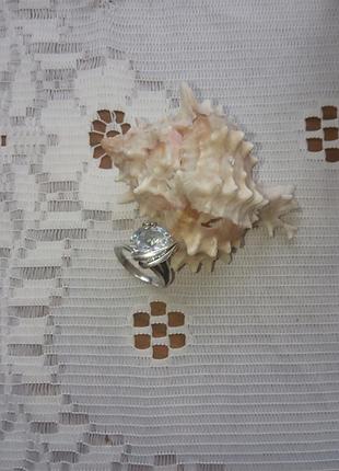 Кольцо хрусталь гірський