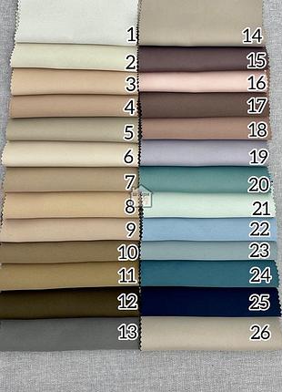 Комплект штор блэкаут flat №16 зеленые, матовые однотонные blackout 2 шторы