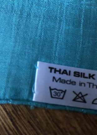 Тайский натуральный шёлк шелк, шелковый платок, шарф, таиланд8 фото