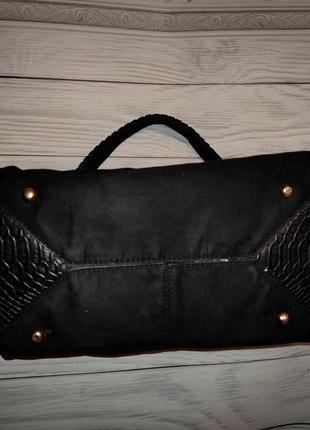 Женская классическая чорная сумка, river island5 фото