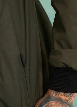 Мужская куртка ветровка из плащевой ткани с подкладкой tailer, демисезонная куртка5 фото