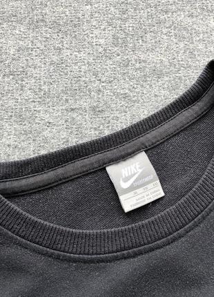 Вінтажний світшот nike vintage velour logo sweatshirt graphite5 фото