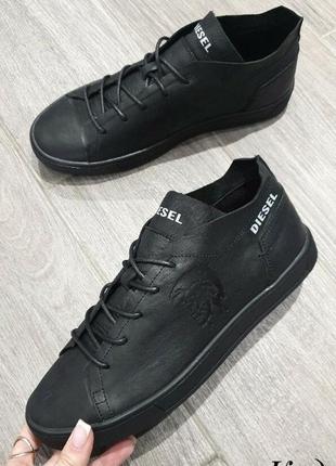 Кеды кожаные Lacoste Black кеды