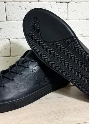 Кеды кожаные diesel pirate black6 фото