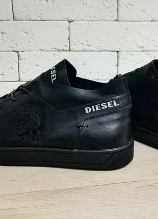 Кеды кожаные diesel pirate black 7