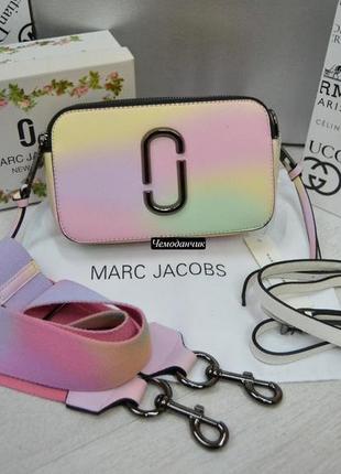 Женская сумка marc jacobs rainbow bag марк якобс разноцветная, клатч кросс боди, сумка через плечо1 фото