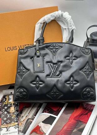 Женская сумка louis vuitton monogramm черная, сумка луи виттон монограмм, луи витон, кожаные сумки