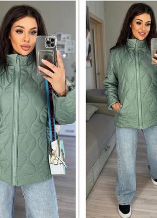 Куртка женская стеганая демисезонная разм. 50-60